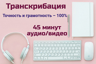 Точная транскрибация. Набор текста из аудио и видео