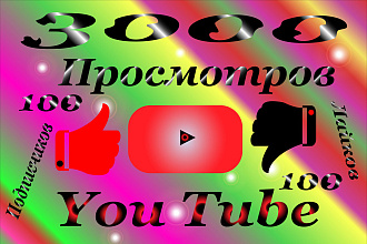 + 3000 YouTube просмотров