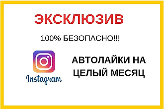 Безопасно. Эксклюзивно. Автолайки на 30 дней