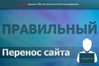Перенос сайта, оптимизация и настройка хостинга