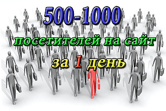 Приведу от 500 до 1000 посетителей на Ваш сайт за Один день