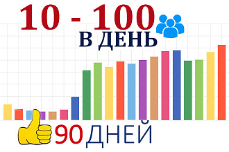 10-100 качественных посещений в день на выбор в течение 90 дней