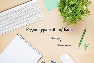 Отредактирую страницы Вашего сайта или блога