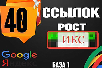 40 ссылок максимального качества, высокий ИКС и рост позиций
