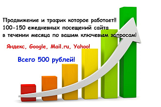 4000+ реальных посетителей на Ваш сайт по ключевым запросам