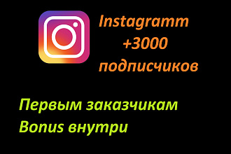 Instagramm +3000 подписчиков