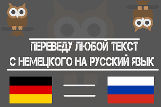 Переведу любой текст с немецкого на русский язык