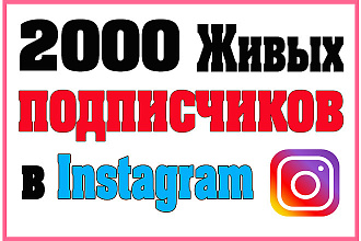2000 ЖИВЫХ подписчиков в instagram