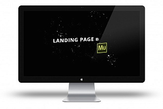 Landing page в Adobe Muse