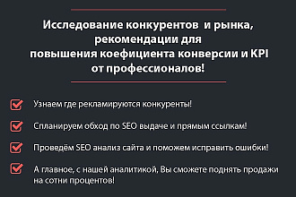 Анализ рынка и конкурентов. Контекст, прямые продажи, другая реклама