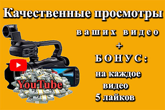 Качественные просмотры видео на Youtube