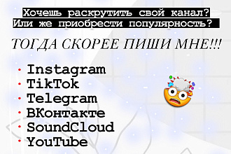 Продвижение подписчиками соц сетей