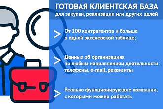 Выгружу базу для отправки коммерческих или холодных звонков
