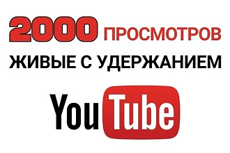 2000 просмотров на YouTube