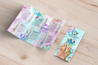Дизайн евро буклета trifold