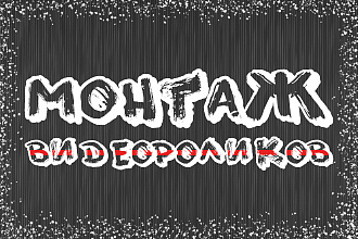 Качественно смонтирую видеоролик