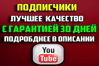 Подписчики на канал с гарантией 30 дней