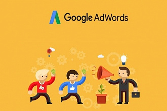 Профессиональная настройка 100 объявлений в Google Adwords под ключ