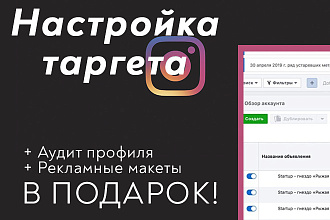 Таргетированная реклама в Instagram и Facebook, В подарок АУДИТ
