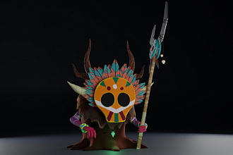 Создам Low-poly модель объекта окружения