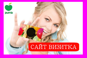 Сайт-Визитка за 24 часа от профессионалов + бонусы и установка