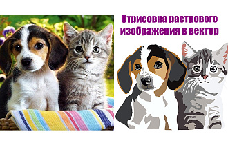 Отрисовка растрового изображения и фото в вектор