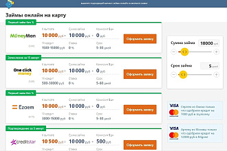 Скрипт моментальных займов под партнерки