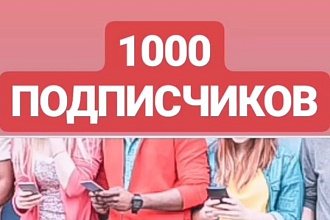1000 подписчиков на ваш инстаграм