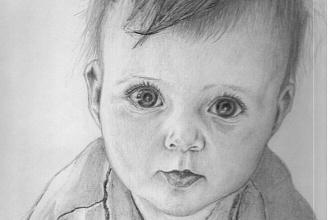 Рисую портрет по фото карандашом