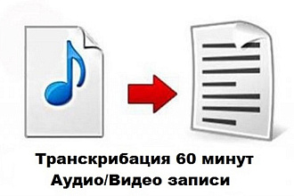 Транскрибация, перевод из аудиозаписи или видеозаписи в текст