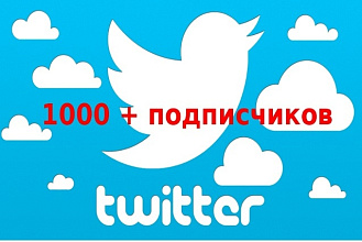 1000 подписчиков на вашу площадку в twitter