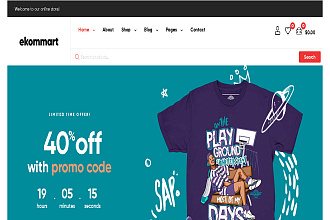 Ekommart v3.0. 1 - All-in-one eCommerce WordPress Theme