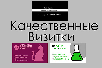 Создам качественную визитку
