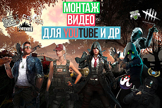 Монтаж ВИДЕО для Youtube игровое, ВЛОГ, вставка субтитров