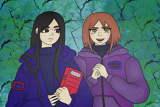 Персонаж 2D, Арт, иллюстрация