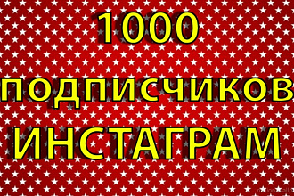 1000 подписчиков Инстаграм