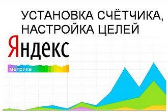 Настрою цели и установлю счетчик Яндекс. Метрики