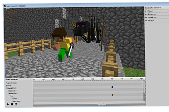 Сделаю 3D анимацию в стиле minecraft