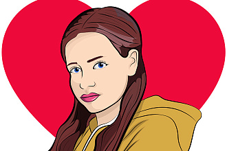 Нарисую векторный портрет по фото