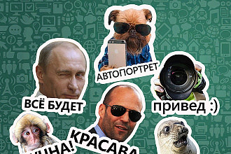 Сделаю стикеры для социальных сетей по вашему фото