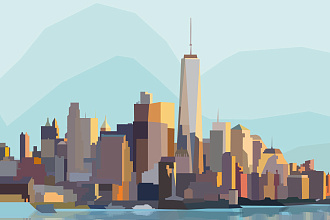 Создам иллюстрацию в стиле Low-poly