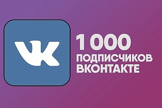 1000 живых подписчиков в группу, паблик, личную страницу ВК