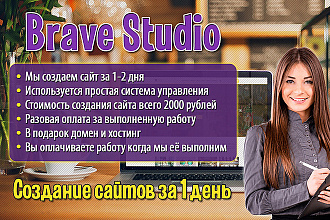 Создание простых сайтов за 1-2 дня