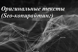 Копирайтинг интернет и технологии. Оригинальные тексты для сайта