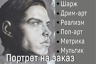 Графический портрет для Вас и Вашей семьи. Детская иллюстрация