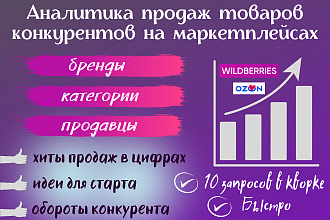 Аналитика продаж Вайлдберриз Wildberries и Озон Ozon