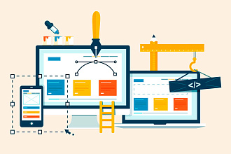 Адаптивная верстка сайта. HTML, CSS, JavaScript, JQuery