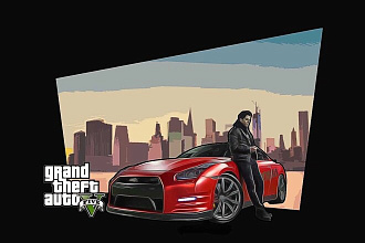 Сделаю Арт в стиле GTA недорого. Арт gta 5, обращайтесь