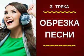 Обрезать музыку. 3 трека