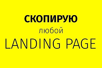 Точная копия Landing page